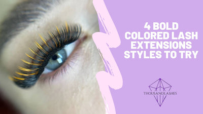 4 Bold Colored Lash Extensions Styles To Try