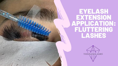 Eyelash Extension Application: Fluttering Lashes