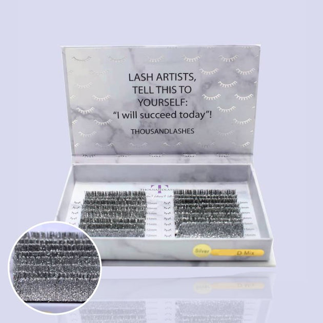0.10 GLITTER LASH EXTENSIONS MIXED LENGTH