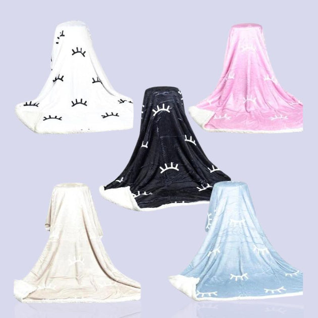 LASH BED BLANKET EYELASH PRINT