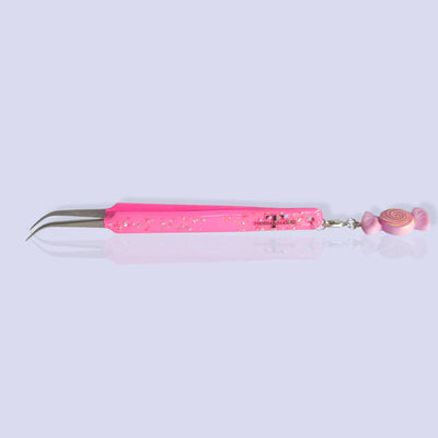 Pink Dolphin-Shaped Curved Tweezer