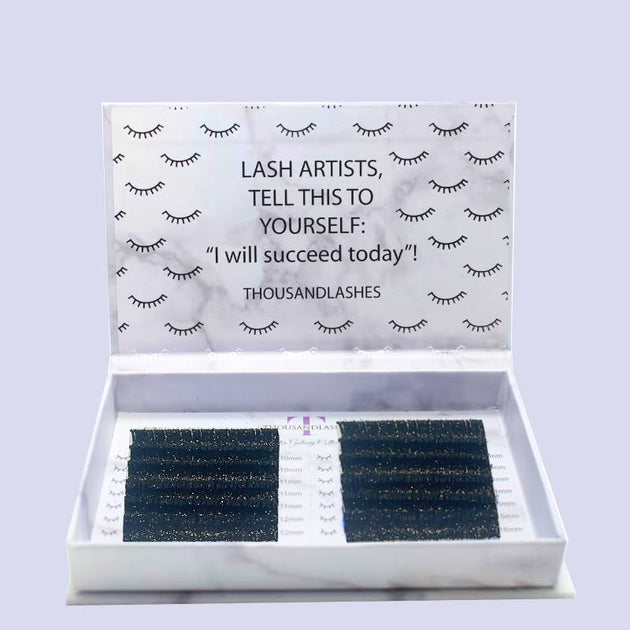 0.10 GLITTER LASH EXTENSIONS MIXED LENGTH