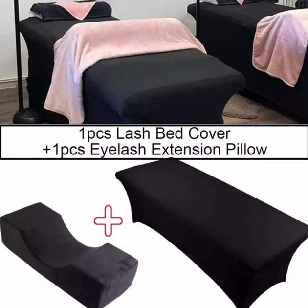 XOLLOZ, Lash Bed Mattress + Bed Cover + Pillow (Black)