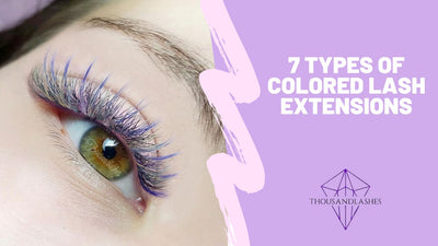 7 Types Of Colored Lash Extensions