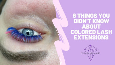 8 Things You Didn't Know About Colored Lash Extensions