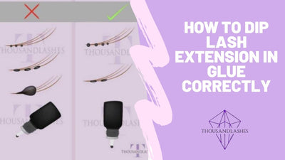How To Dip Lash Extension In Glue Correctly