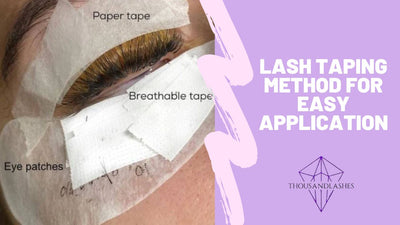Lash Taping Method For Easy Application