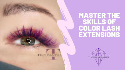 Master The Skills Of Color Lash Extensions