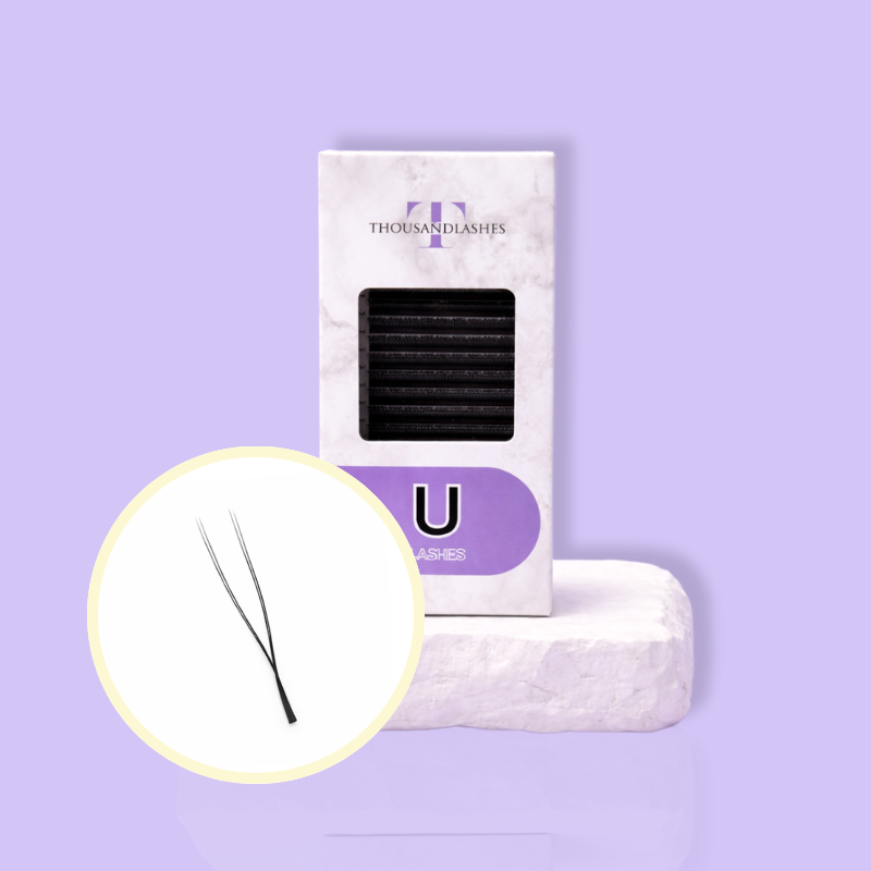 0.05 DOUBLE U 2D SHAPE CASHMERE NOIR COLLECTION LASHES MIXED LENGTH 8-15MM
