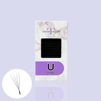 0.05 U-Shape 4D W Lashes Cashmere Noir Collection Mixed Length 8–15mm