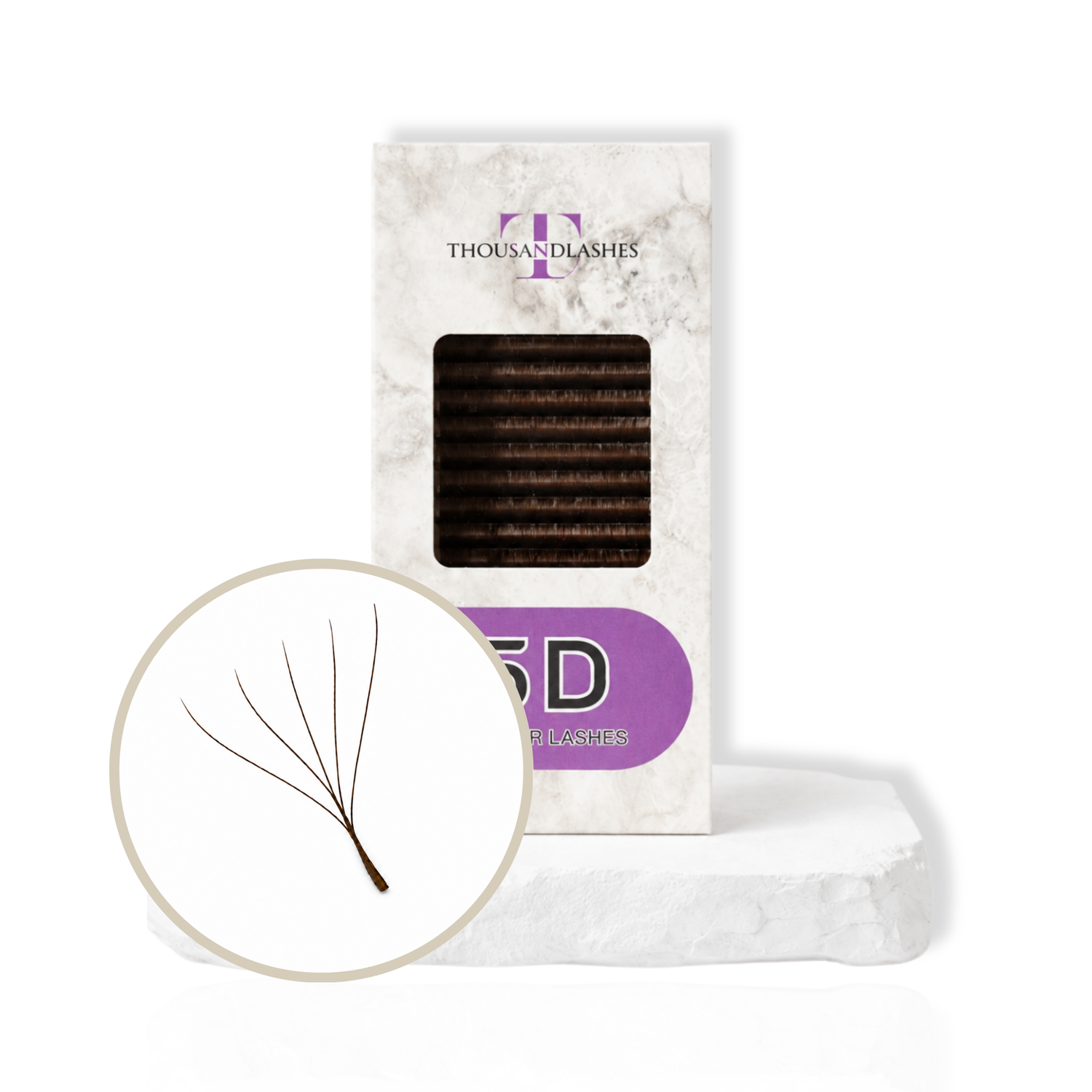 0.05 dark brown lash extensions