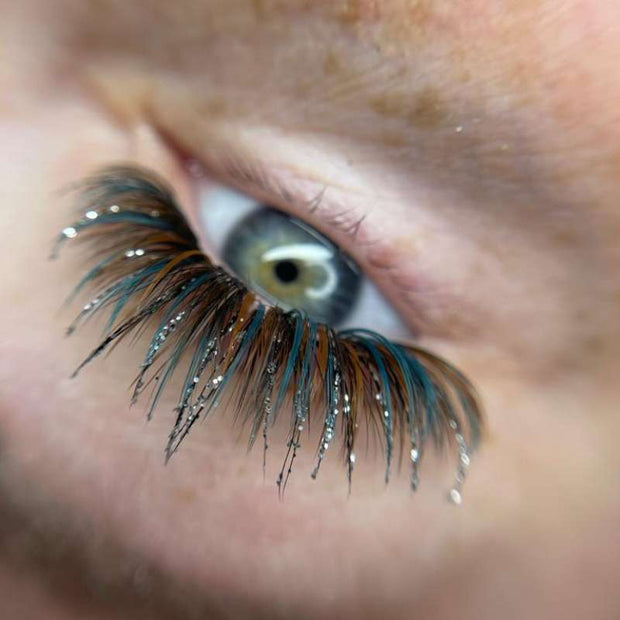 0.07 Glitter Lash Extensions Mixed Length