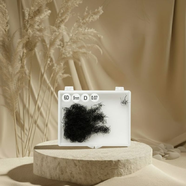 single length lash fans 9–18mm