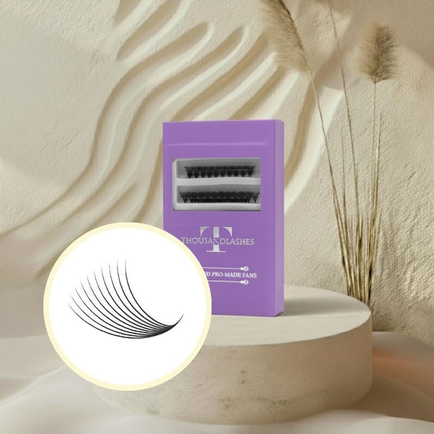 10D Organized Pro-Made Fans 0.03 Mixed Length 10–16mm