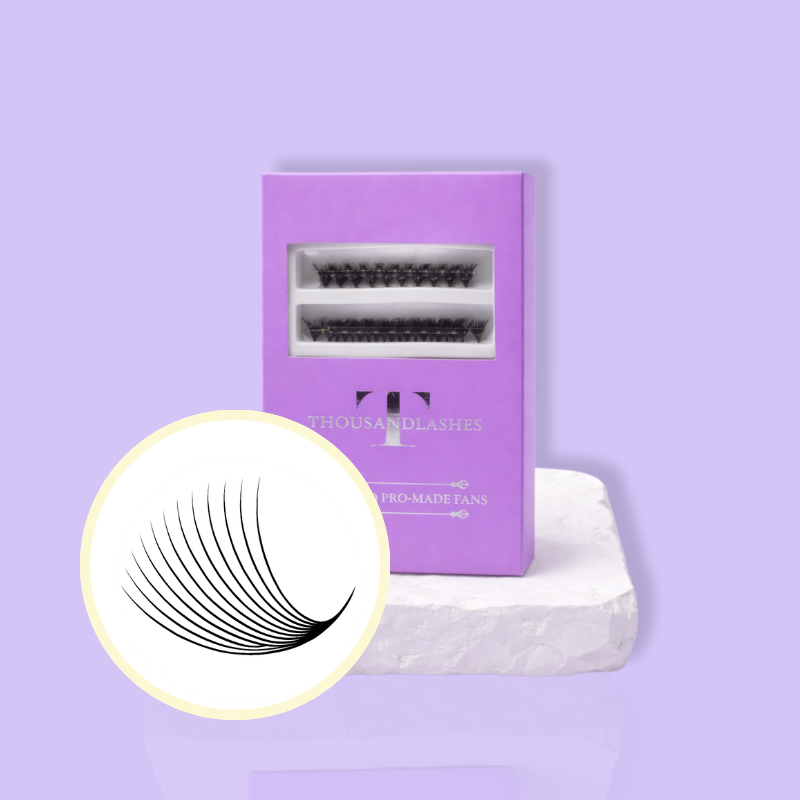 12D Organized Pro-Made Fans 0.03 Mixed Length 10-16mm