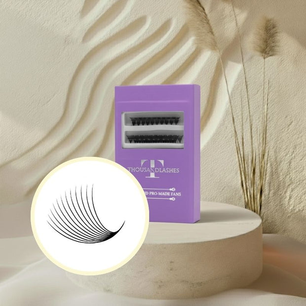 12D Organized Pro-Made Fans 0.03 Mixed Length 10–16mm