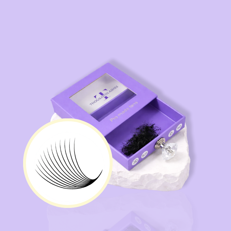 12D Pro-Made Volume Fans 0.03 Single Length 8-18mm