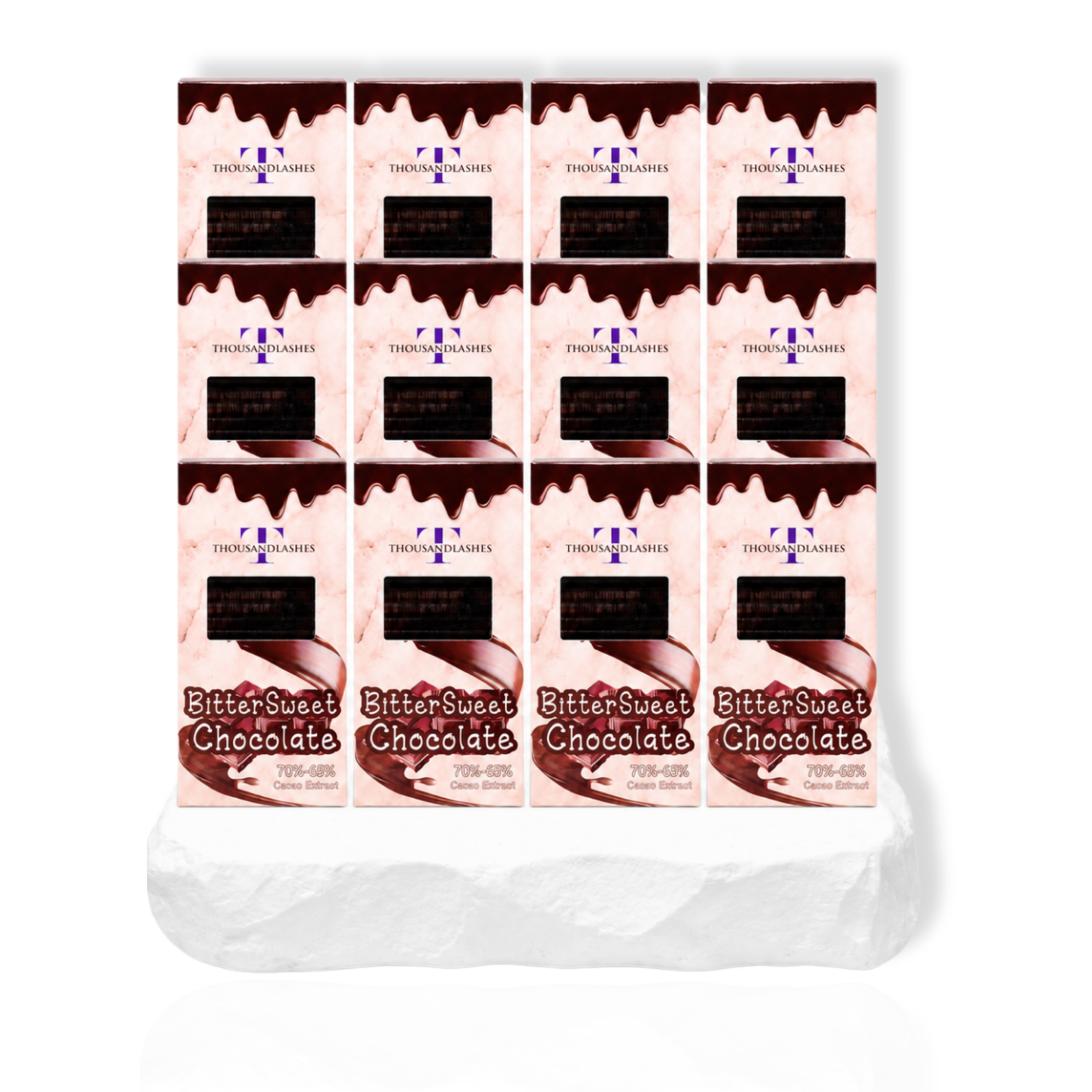 12 trays bitter sweet chocolate collection lashes