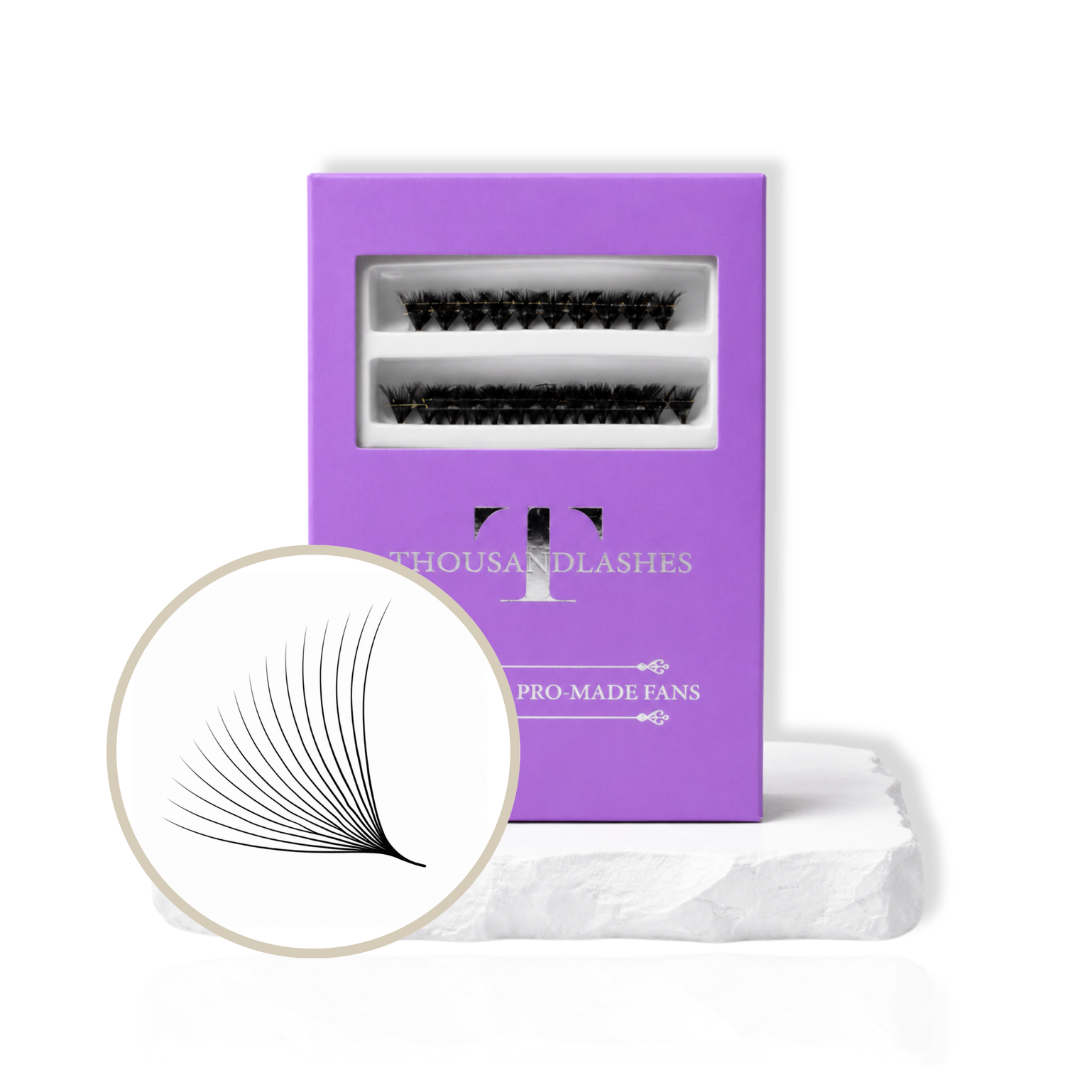 16D Organized Pro-Made Fans 0.03 Mixed Length 10–16 mm