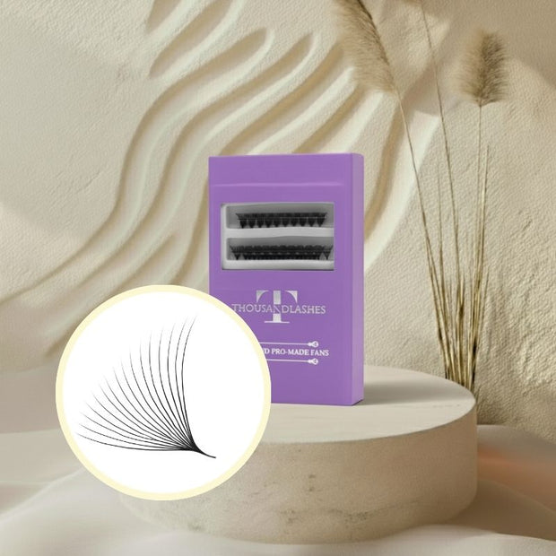 16D Organized Pro-Made Fans 0.03 Mixed Length 10–16mm