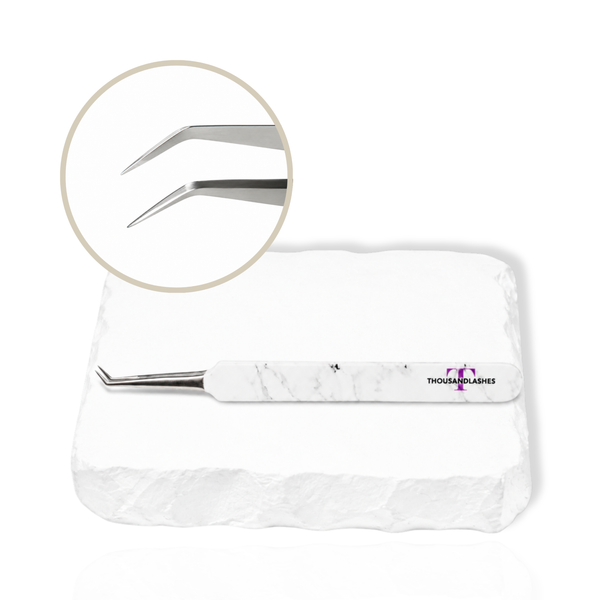 45 degree isolation lash tweezer