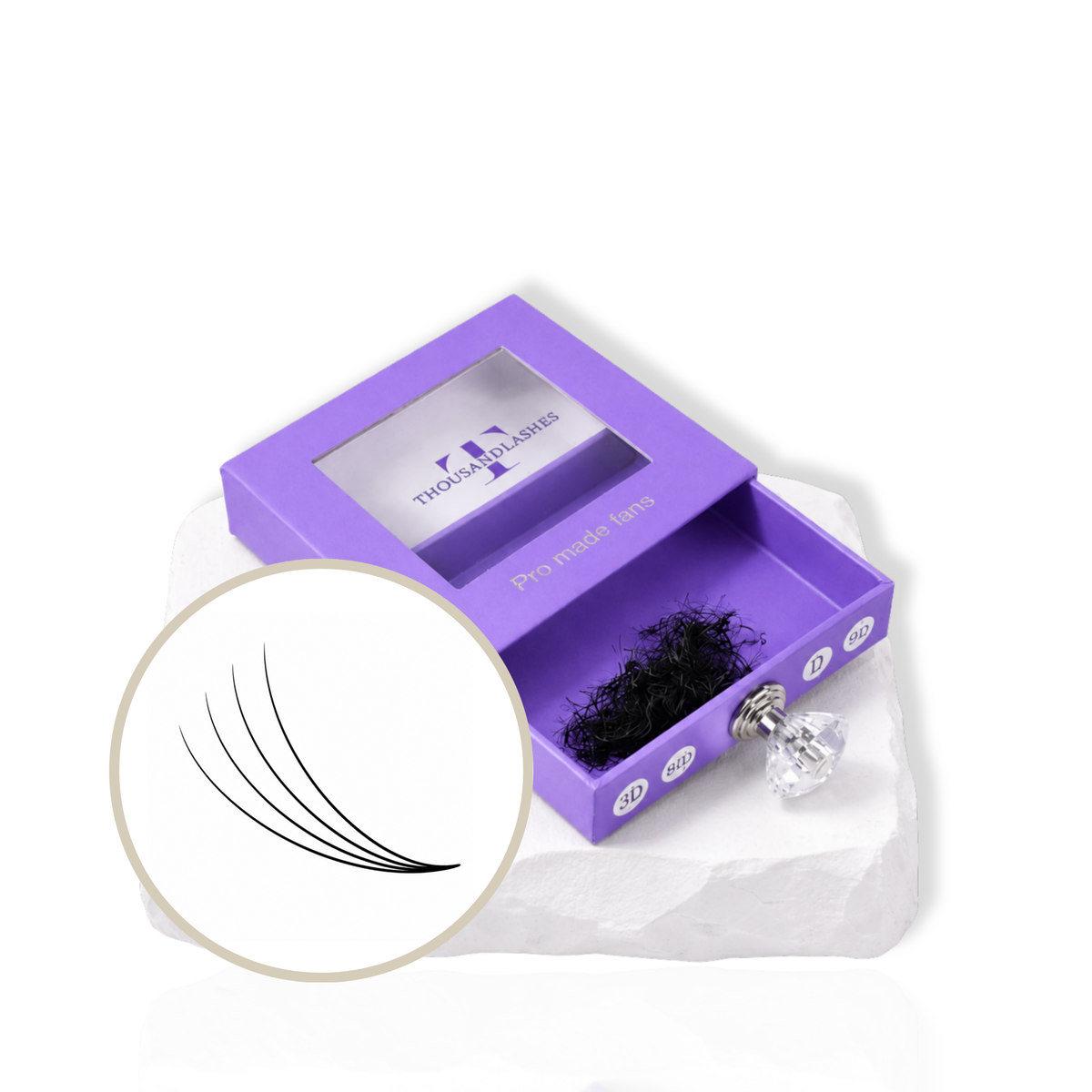 4D PRO-MADE VOLUME FANS 0.07 SINGLE LENGTH 7-18MM