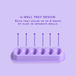50-pack adhesive glue trays