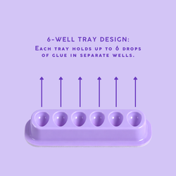 50-pack adhesive glue trays