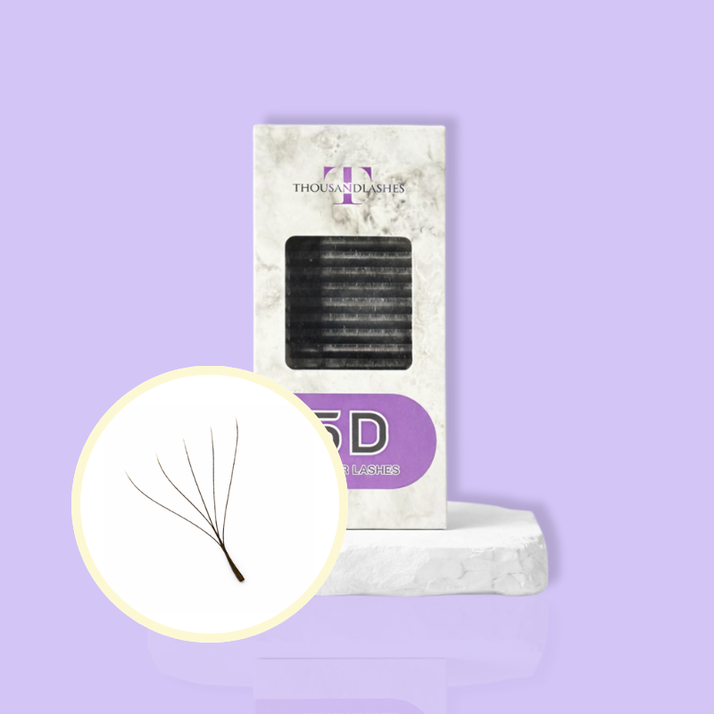 5D CLOVER DARK BROWN LASHES 0.05 MIXED LENGTH (8-15MM)