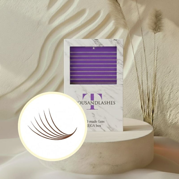 6D Color Pro-Made Lash Fans XL Mixed Length (8-15mm)