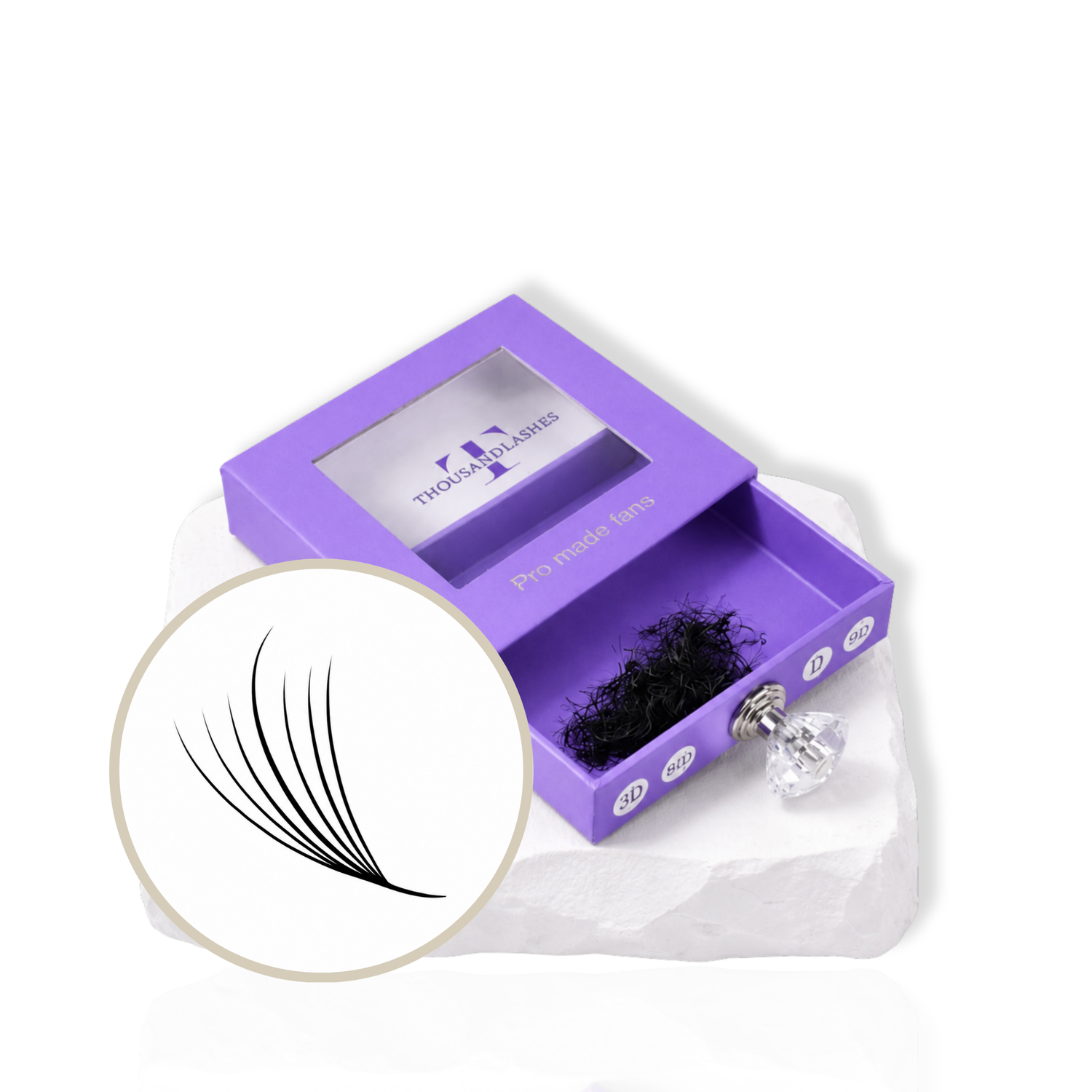 7D Loose Promade Wispy Lashes 0.05 Single Length 9–15 mm