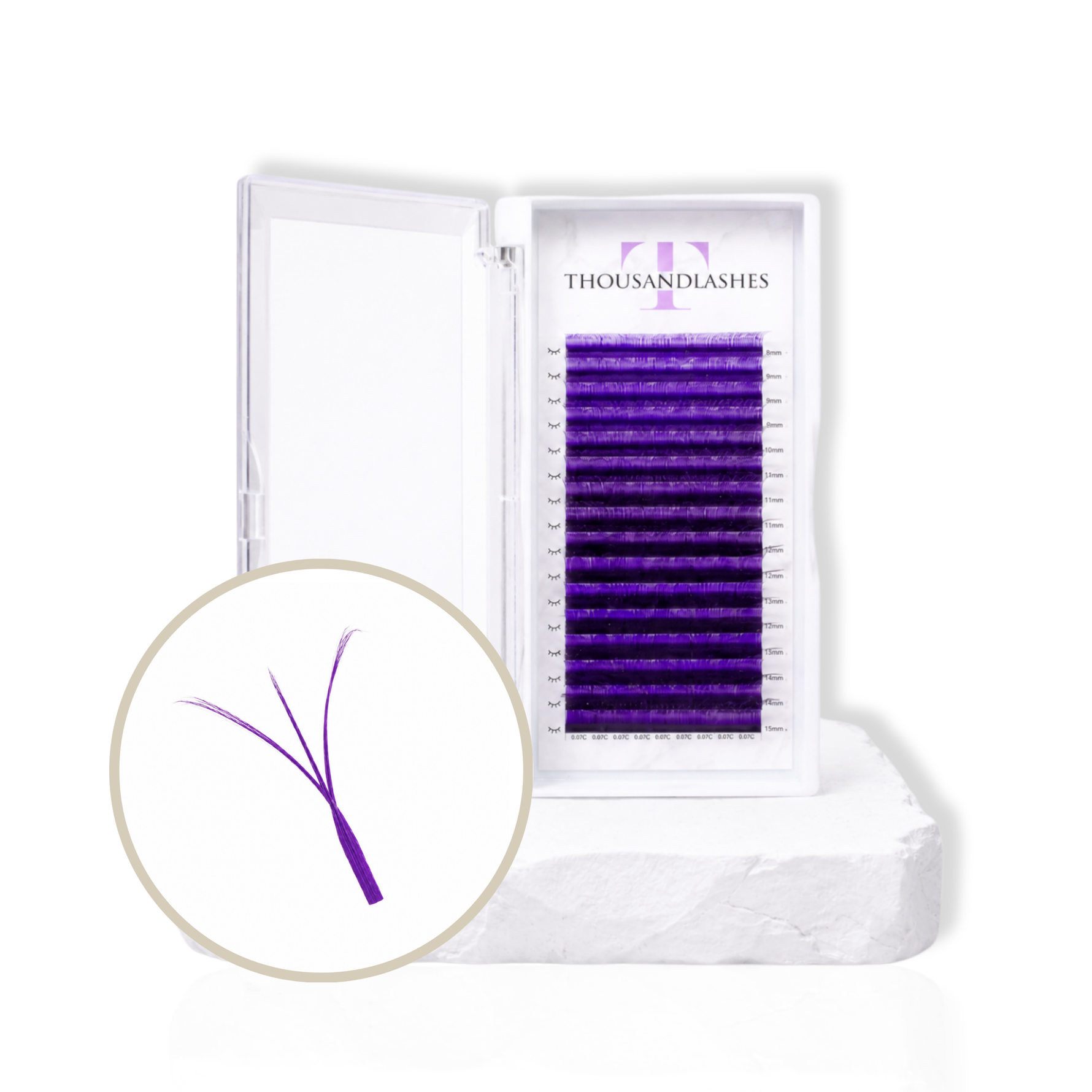8–15 mm W lashes