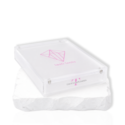 Acrylic lash tweezer case