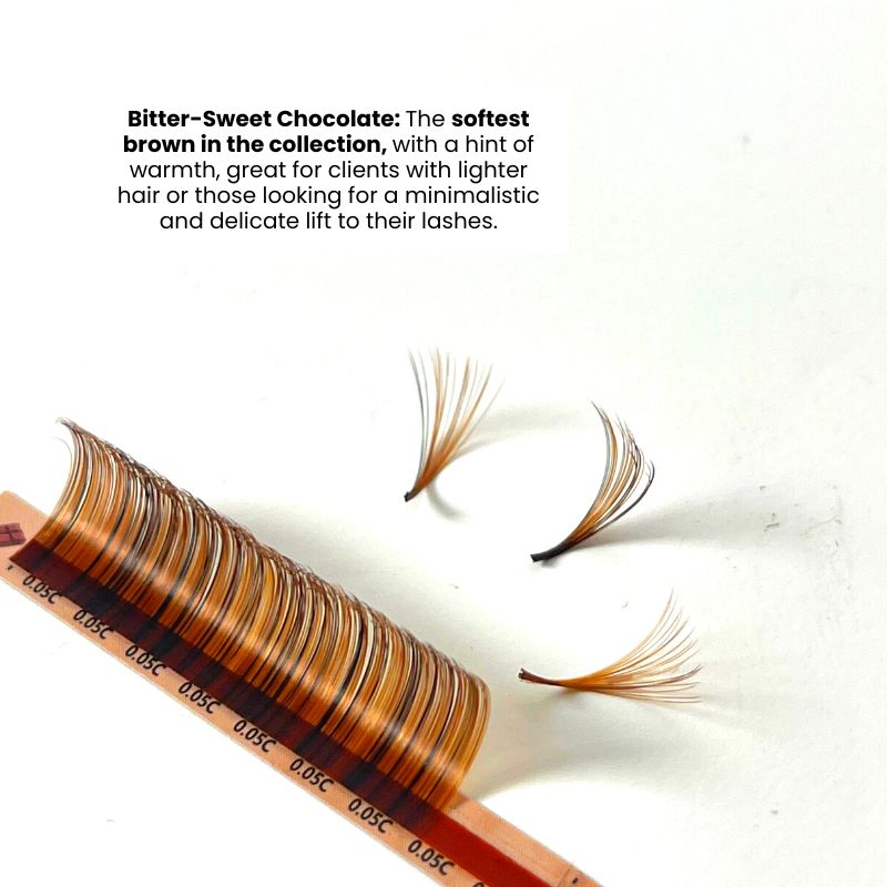 Bittersweet brown colored lashes