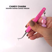 Candy Charm Dolphin-Shaped Curved Tweezer