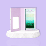 Candy color eyelash extensions