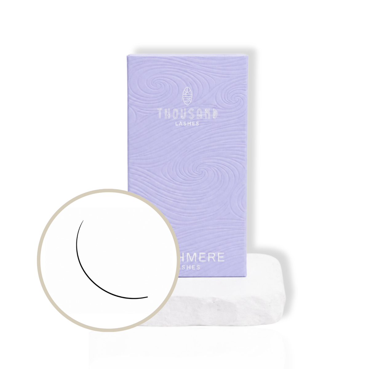 Cashmere Noir Collection Classic Lashes with matte black lash extensions and purple product packaging