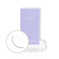 Cashmere Noir Collection Classic Lashes with matte black lash extensions and purple product packaging