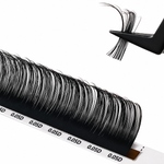 Cashmere Noir Collection Volume Lashes black volume lash extensions tray with loose lash fibers