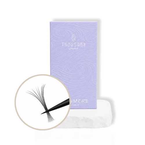 Cashmere Noir Collection Volume Lashes with ultra dark matte black volume lash fibers