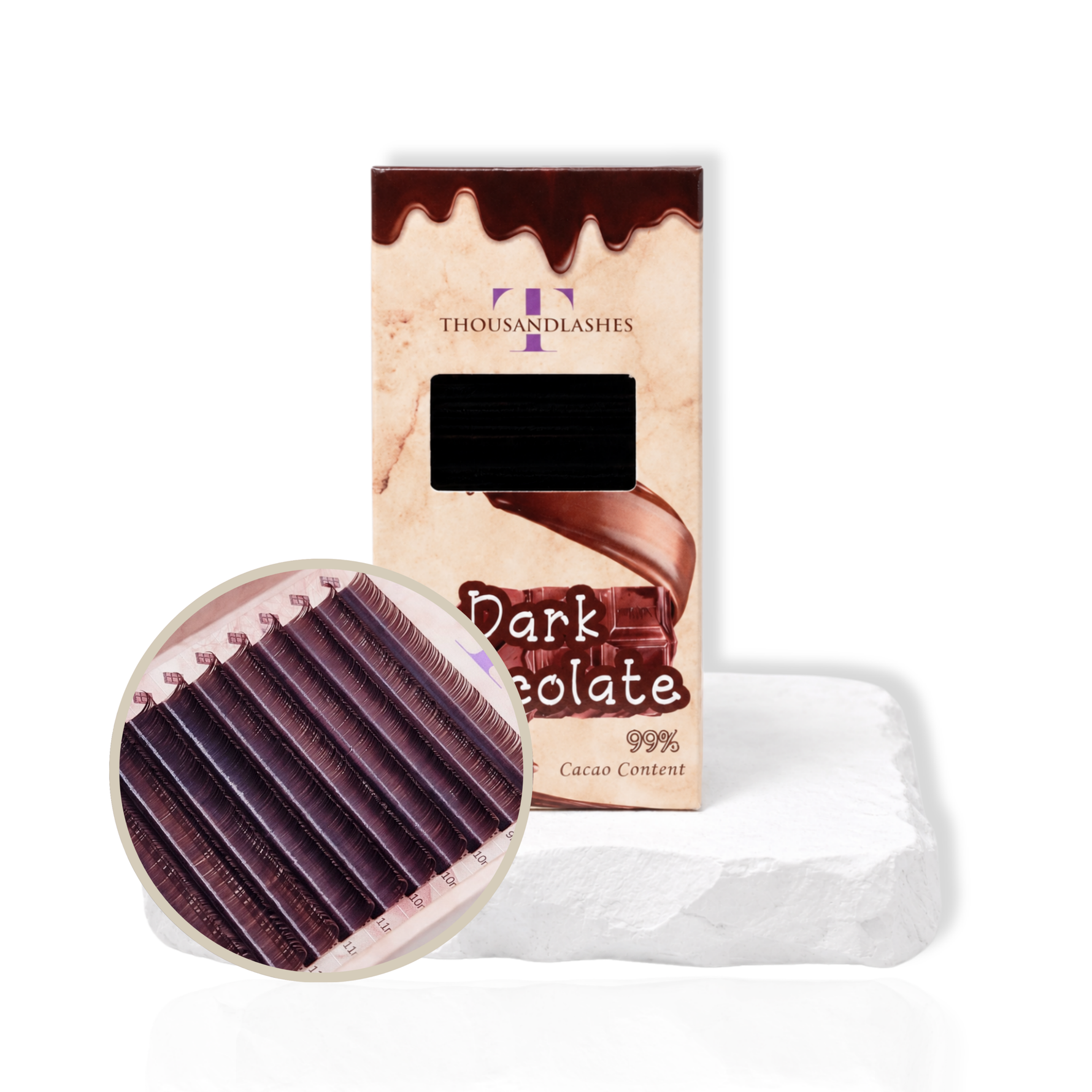 Chocolate Brown Lash Extensions