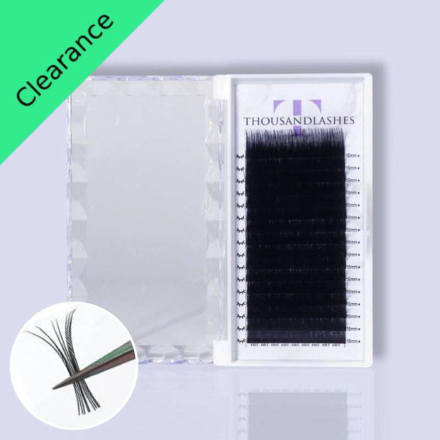 0.07 CASHMERE NOIR COLLECTION VOLUME LASHES SINGLE LENGTH 8-18MM CC Curl