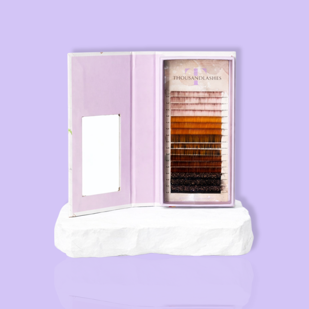 Color lashes for volume