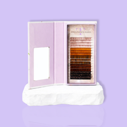 Color lashes for volume