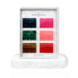 Colored eyelash extensions