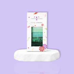 Colorful eyelash extensions