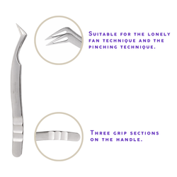 Curve lash tweezers