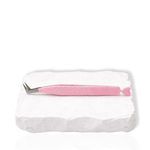 Diamond grip L lash tweezers