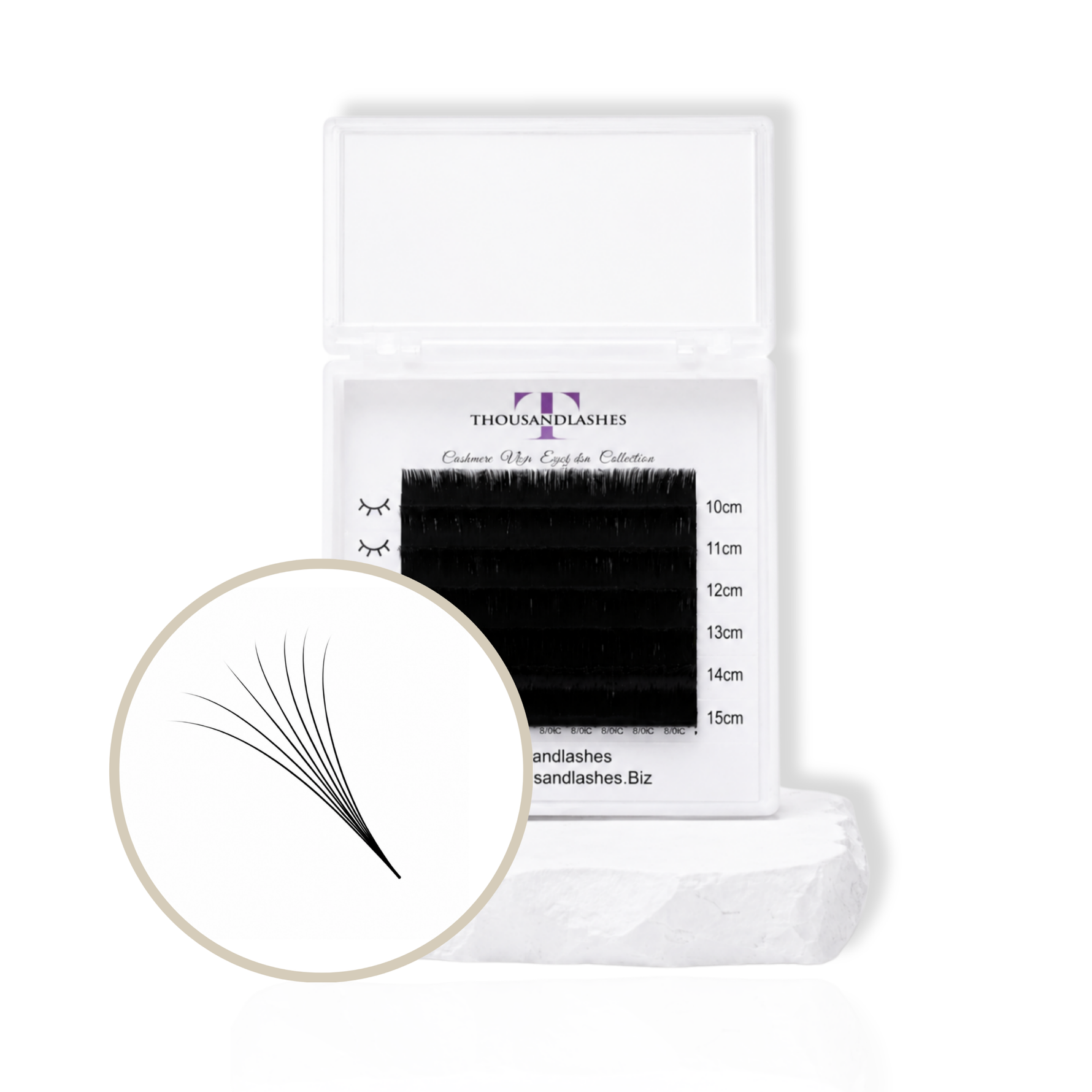 Easy fan lashes mixed length