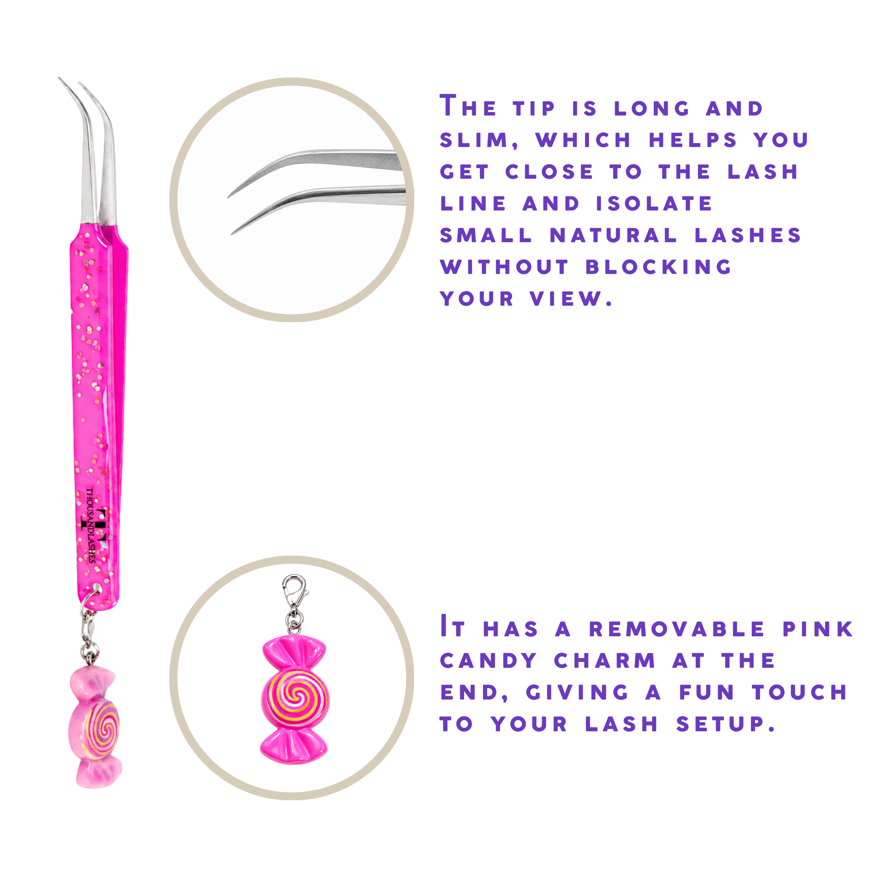 Eyelash Extension Curved Tweezer